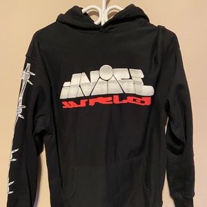 Juice wrld x vlone barbed wire hoodie